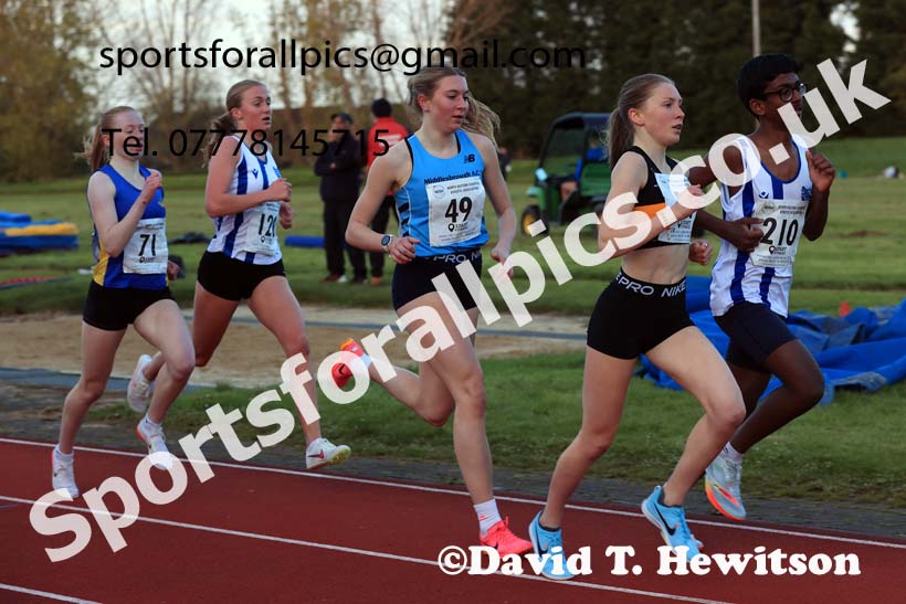 1500 metres, 2024 NEGP 1, Monkton Stadium, Jarrow. Photo: David T. Hewitson/Sports for All Pics